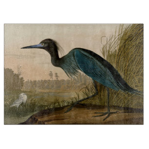 Planche À Découper Grue bleue Héron Impression Audubon Art côtier