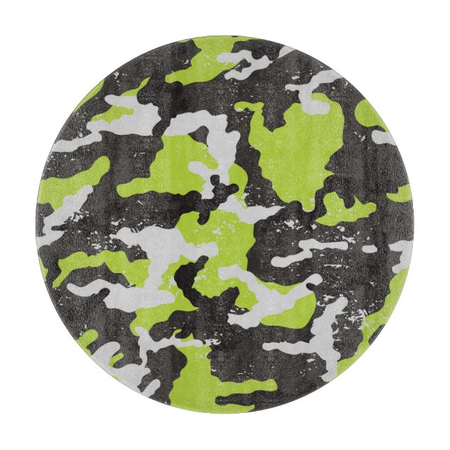 Planche À Découper Grunge Camouflage Arrière - plan Vintage (Devant)