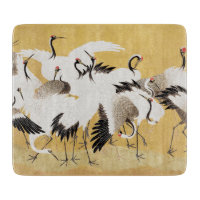 Grupe de grues japonaises Vintage Oiseau Riche Cla