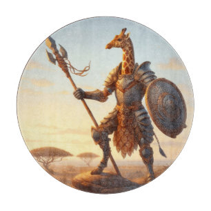 Planche À Découper guerrier girafe