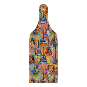 Planche À Découper Guitares Colorées-Guitares Électriques-Guitares Ac
