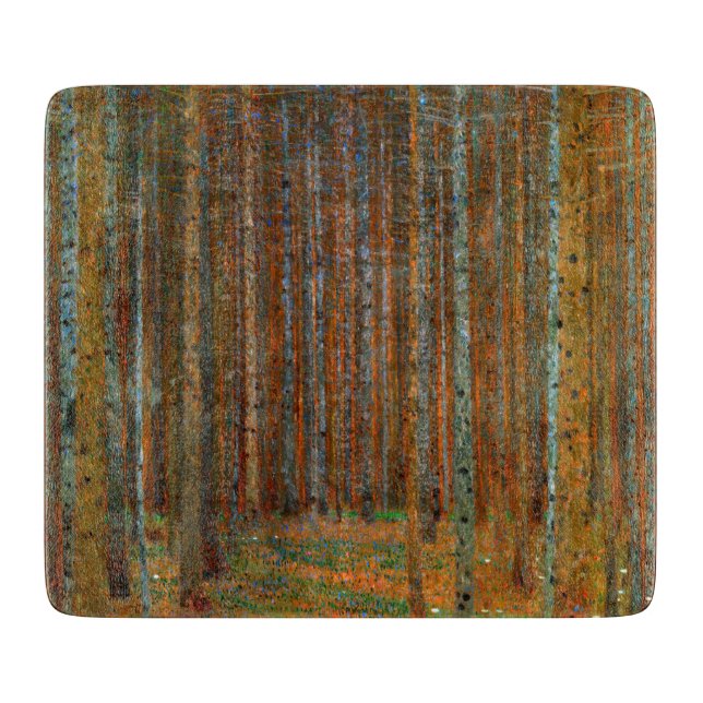 Planche À Découper Gustav Klimt - Forêt de pins de Tannenwald (Devant)