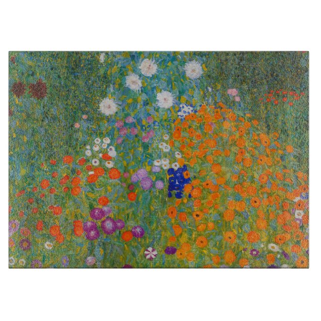 Planche À Découper Gustav Klimt - Jardin de fleurs (Devant)