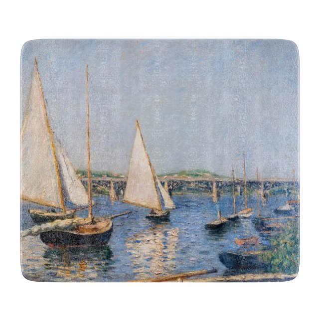 Planche À Découper Gustave Caillebotte - Bateaux à voile à Argenteuil (Devant)