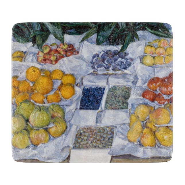 Planche À Découper Gustave Caillebotte - Fruits présentés sur un socl (Devant)