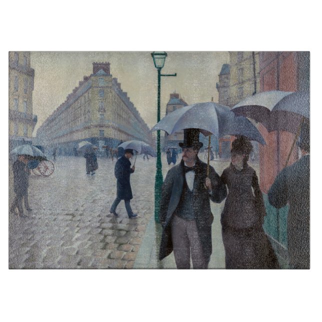 Planche À Découper Gustave Caillebotte - Rue de Paris ; Temps de plui (Devant)