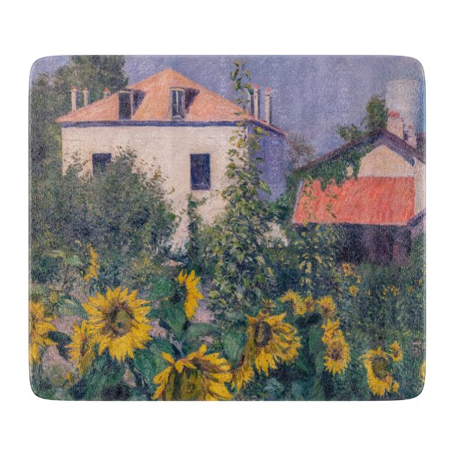Planche À Découper Gustave Caillebotte - Tournesols, Jardin (Devant)