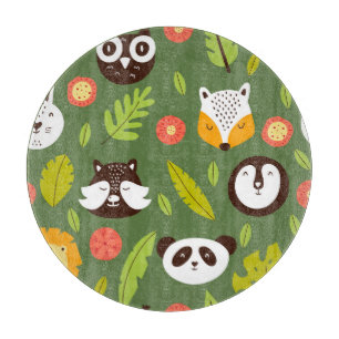 Planche À Découper Habitants de la forêt : motif scandinave pour enfa