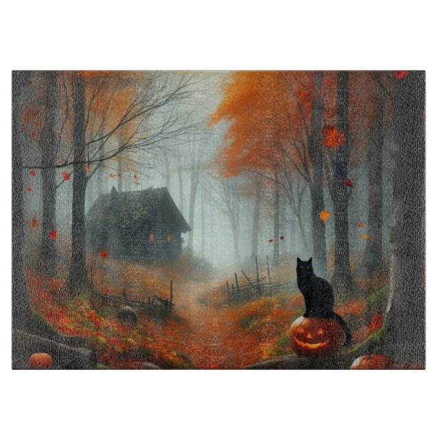 Planche À Découper Halloween/Automne/Automne/citrouille/chat (Devant)