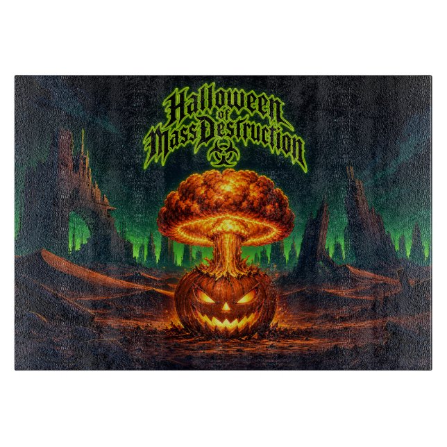 Planche À Découper Halloween de destruction massive Citrouille radioa (Devant)