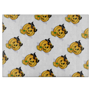Planche À Découper Halloween Décoratif Verre Coupe Commission/Citroui