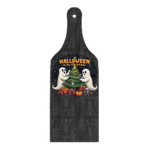 Planche À Découper Halloween est mon Noël drôle Fantôme Noël Père Noë
