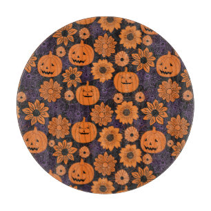 Planche À Découper Halloween floral