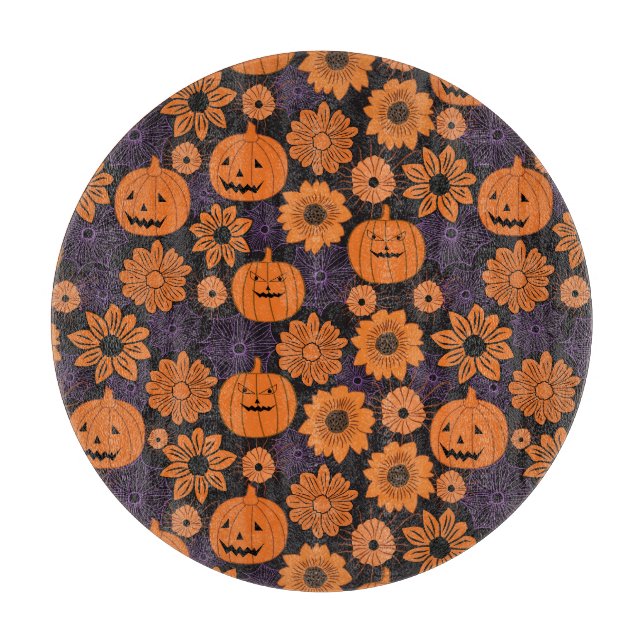 Planche À Découper Halloween floral (Devant)