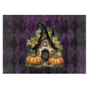 Planche À Découper Halloween Gothique Automne Fée Cottage Purple Jacq