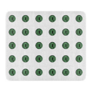 Planche À Découper Halloween Green Polka Dot Eyes
