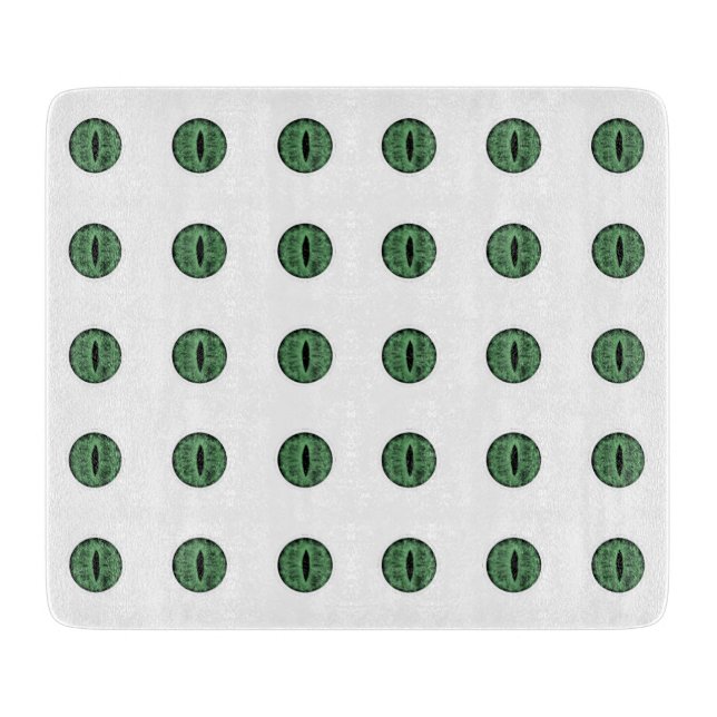 Planche À Découper Halloween Green Polka Dot Eyes (Devant)