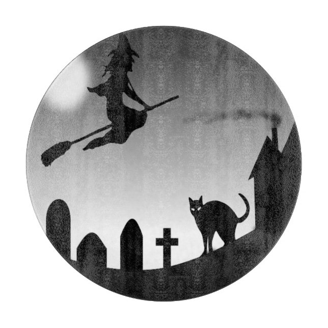 PLANCHE À DÉCOUPER HALLOWEEN WITCH SILHOUETTE (Devant)