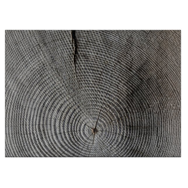 Planche À Découper HAMbyWG - Bois gris - Conseil de coupe rustique (Devant)