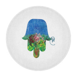 Planche à découper Hamsa du jardin de roses
