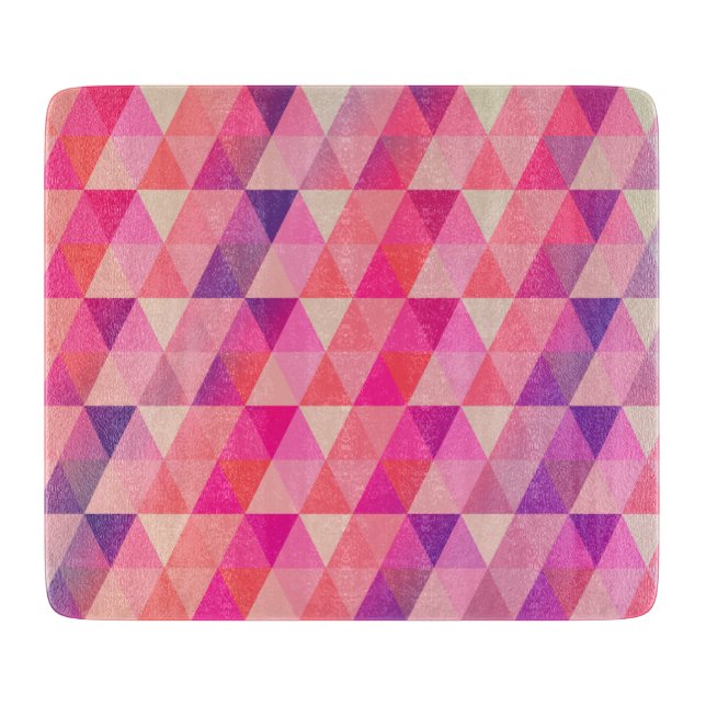 Planche À Découper Happy Colors Geometric Triangles Pattern (Devant)