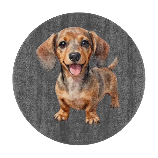 Planche À Découper Happy Dachshund Puppy (Devant)