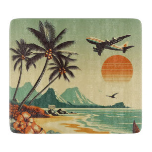 Planche À Découper Hawaï vintage/tropical