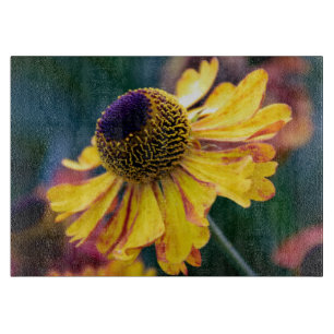 Planche À Découper Helenium jaune vif avec centre violet