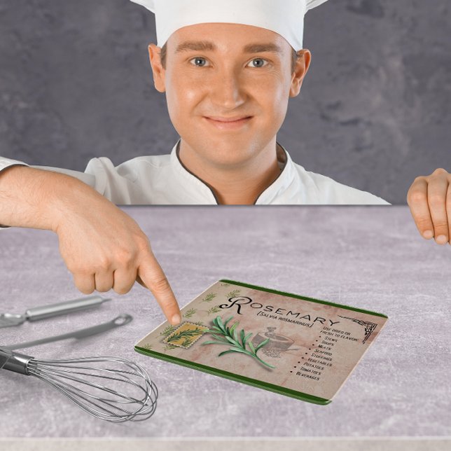 Planche À Découper Herbe de romarin Informations botaniques Petite pl (Créateur téléchargé)