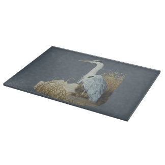 Planche À Découper Héron au bord de marais