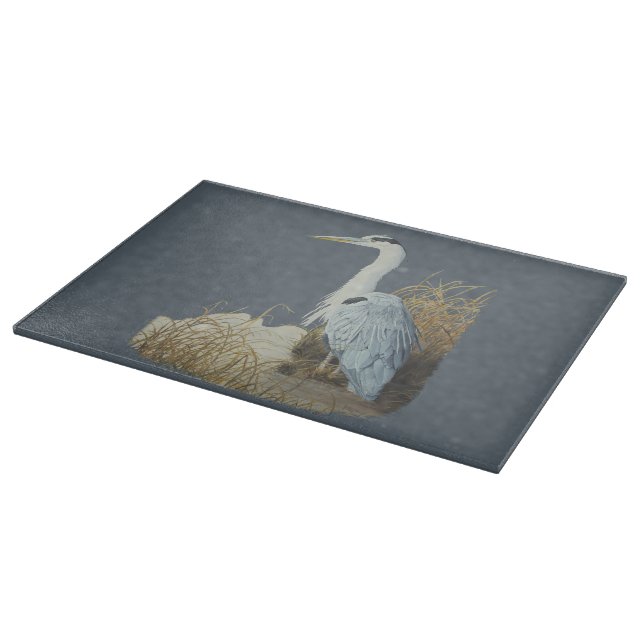 Planche À Découper Héron au bord de marais (Coin)