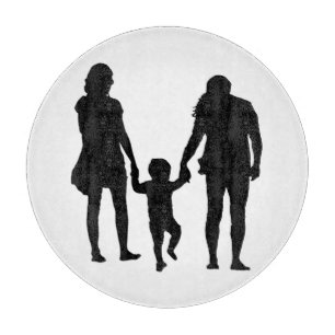 PLANCHE À DÉCOUPER HEUREUSE FAMILLE