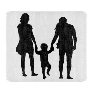 PLANCHE À DÉCOUPER HEUREUSE FAMILLE