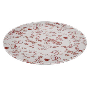 Planche À Découper Heureuse Sainte-Valentin