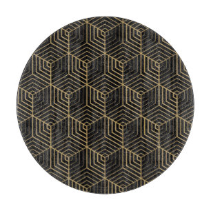 Planche À Découper Hexagonal Harmony : Art Déco Elegance