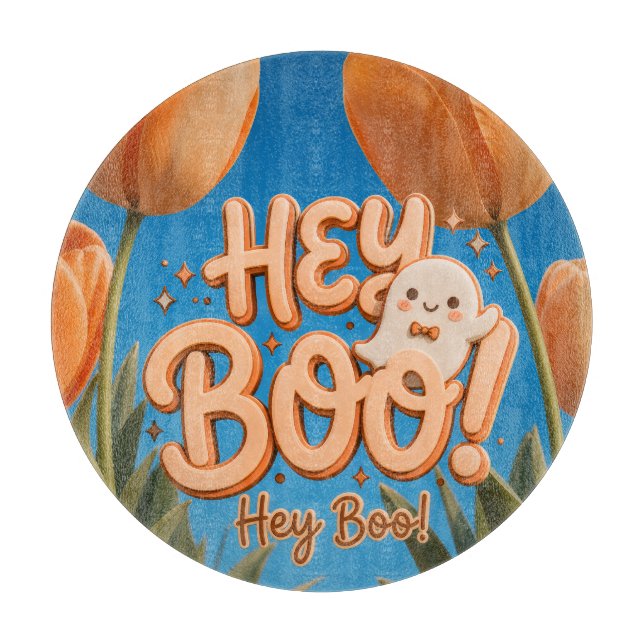 Planche À Découper Hey Boo ! Halloween (Devant)