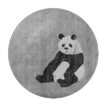 Hi, Panda! Round Cutting Board