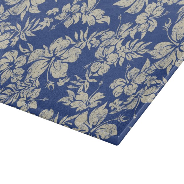 Planche À Découper Hibiscus Pareau Hawaiian Glass Cutboard (Coin)