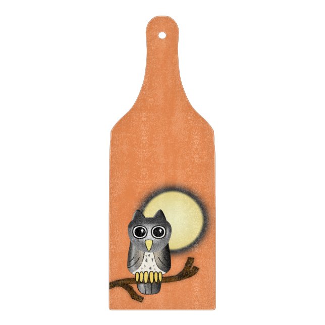 Planche À Découper Hibou d'Halloween (Devant)