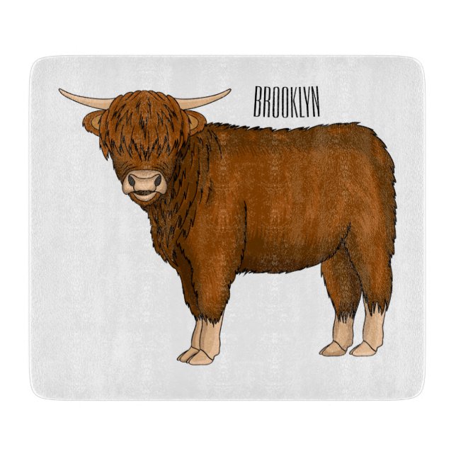 Planche À Découper Highland cow (Devant)