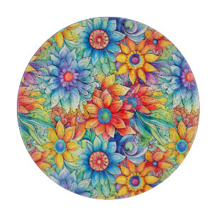 Planche À Découper Hippie Art Cutting Board