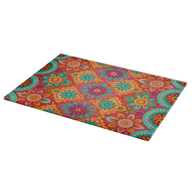 Planche À Découper Hippie Art Cutting Board (Coin)