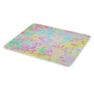 Planche À Découper holiES - Splashes pastel motif transparent 1