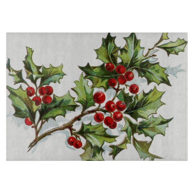 Planche À Découper Holly Berries 001 (Devant)