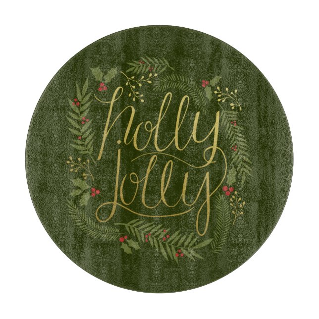 Planche À Découper Holly Jolly Christmas Cutting Board (Devant)