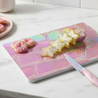 Planche À Découper Holographic pink y2k aesthetic metallic cyber chic