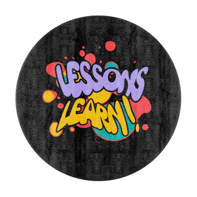 PLANCHE À DÉCOUPER HOME PAINT SPLASH LESSONS LEARN CUTTING BOARD  (Devant)