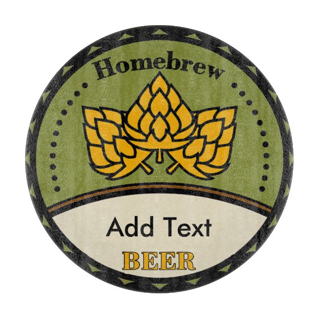 Planche À Découper Homebrew Beer, modifier le texte (Devant)