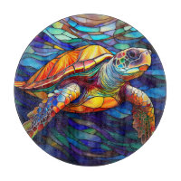Honu à la tortue de mer Art en verre tendu