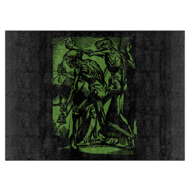 Planche À Découper Horreurs Déterrées de Mineurs Morts pour Halloween (Devant)